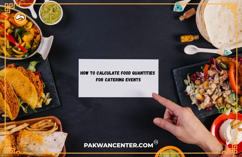 calculate food quantities for catering